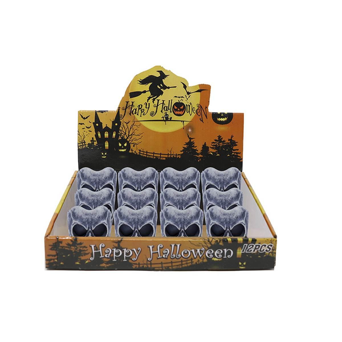 Candela halloween teschio luce led