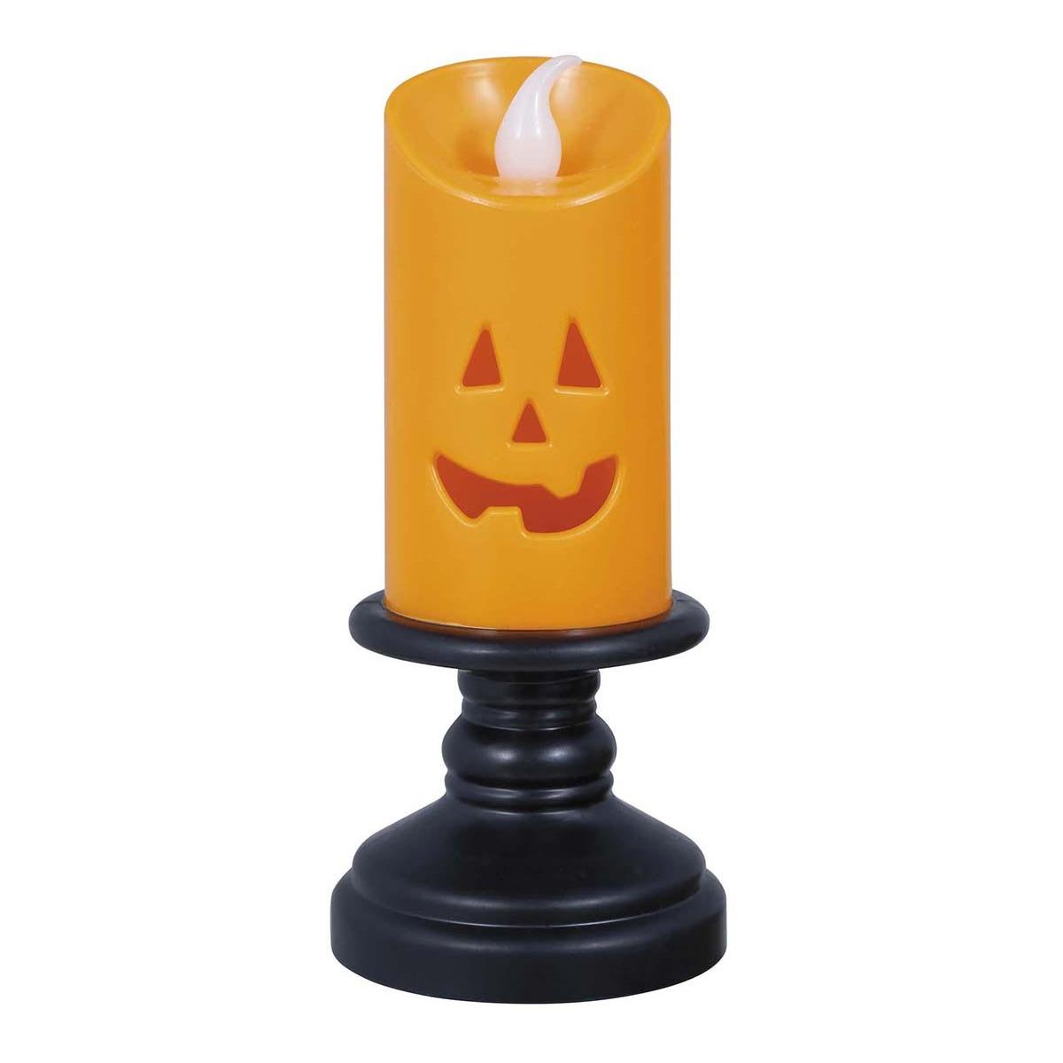 Candela halloween arancione luce led