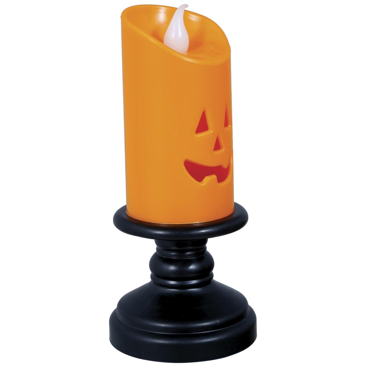 Candela halloween arancione luce led