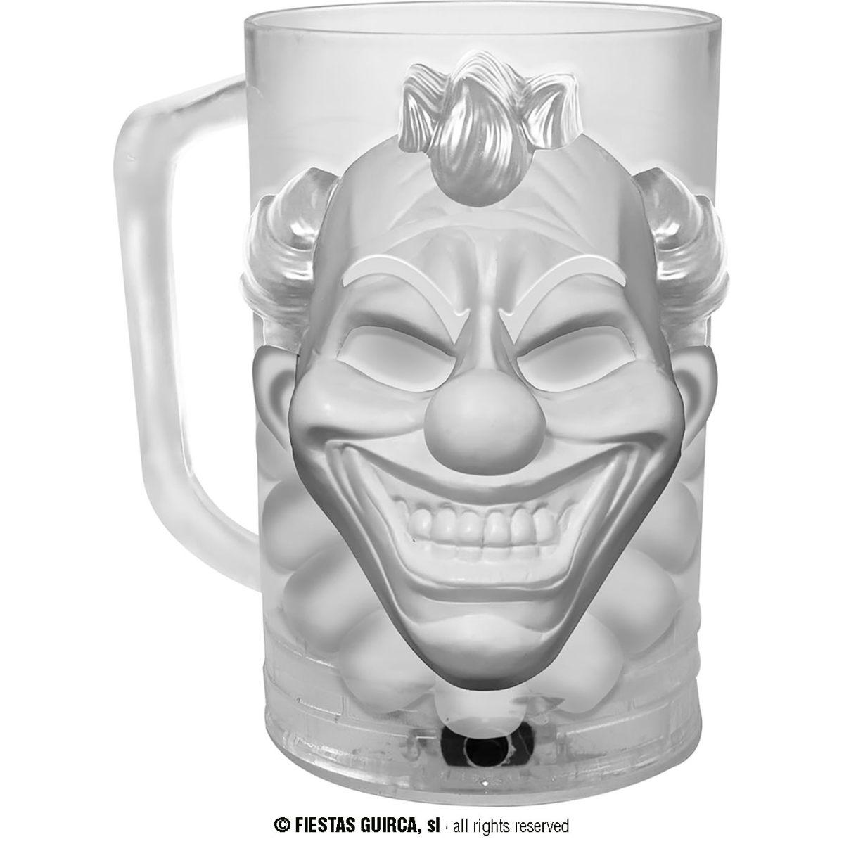 Bicchiere halloween pvc clown luci