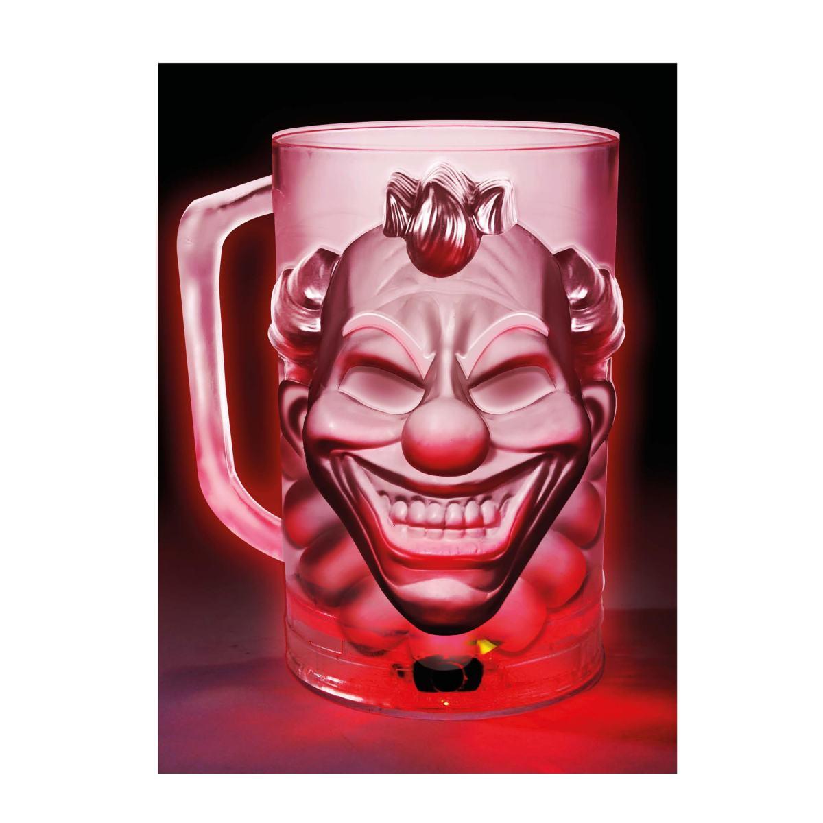 Bicchiere halloween pvc clown luci