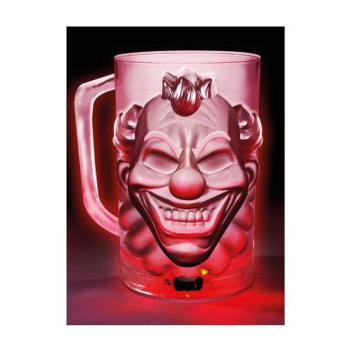 Bicchiere halloween pvc clown luci