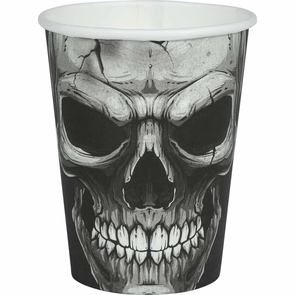Bicchiere halloween carta teschio 6 ml Set 6 pz