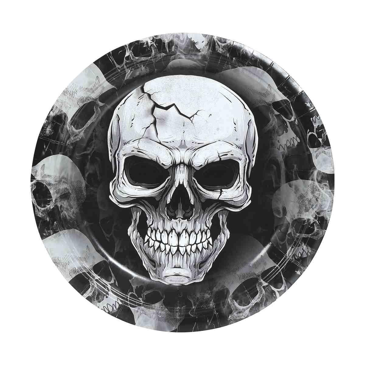 Piatti halloween teschio Set 6 pz