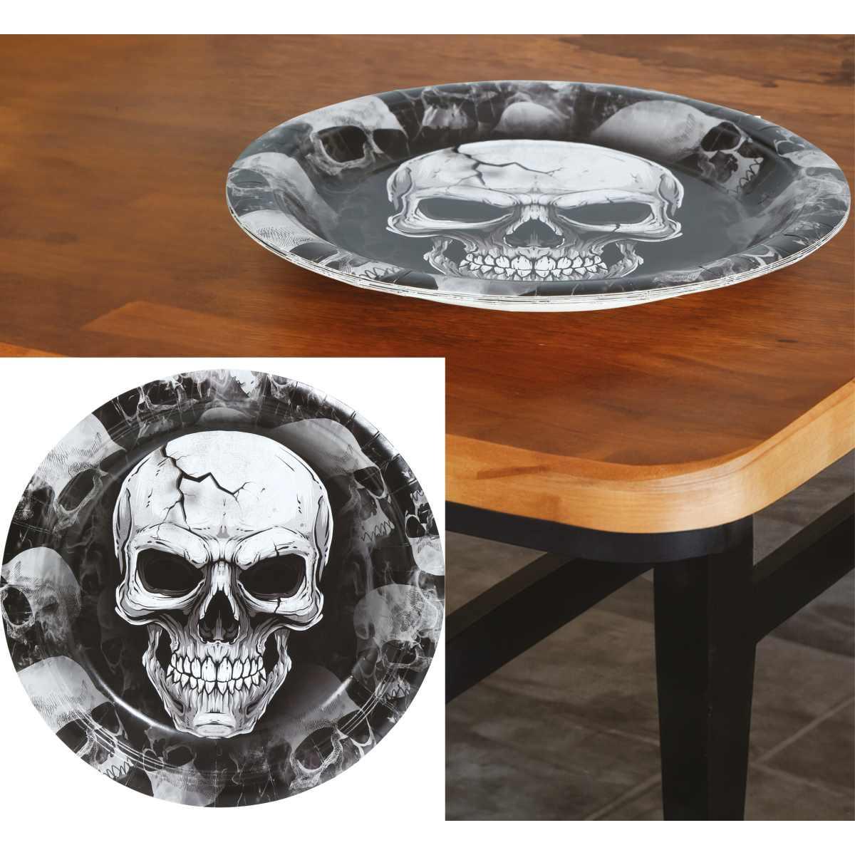 Piatti halloween teschio Set 6 pz