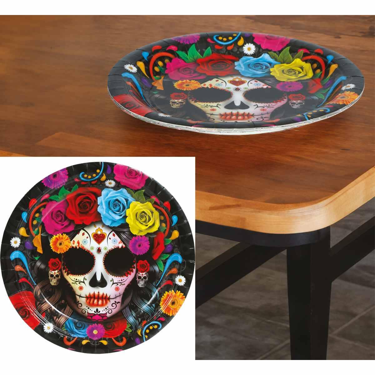 Piatti halloween catrina Set 6 pz