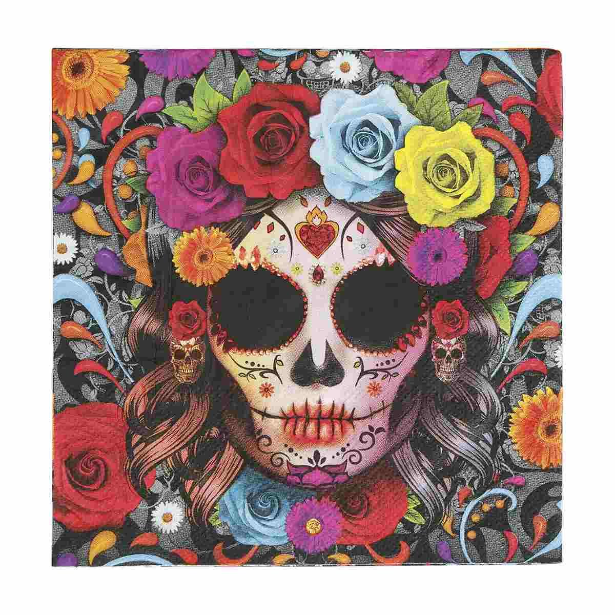 Tovagliolo halloween catrina Set 20 pz