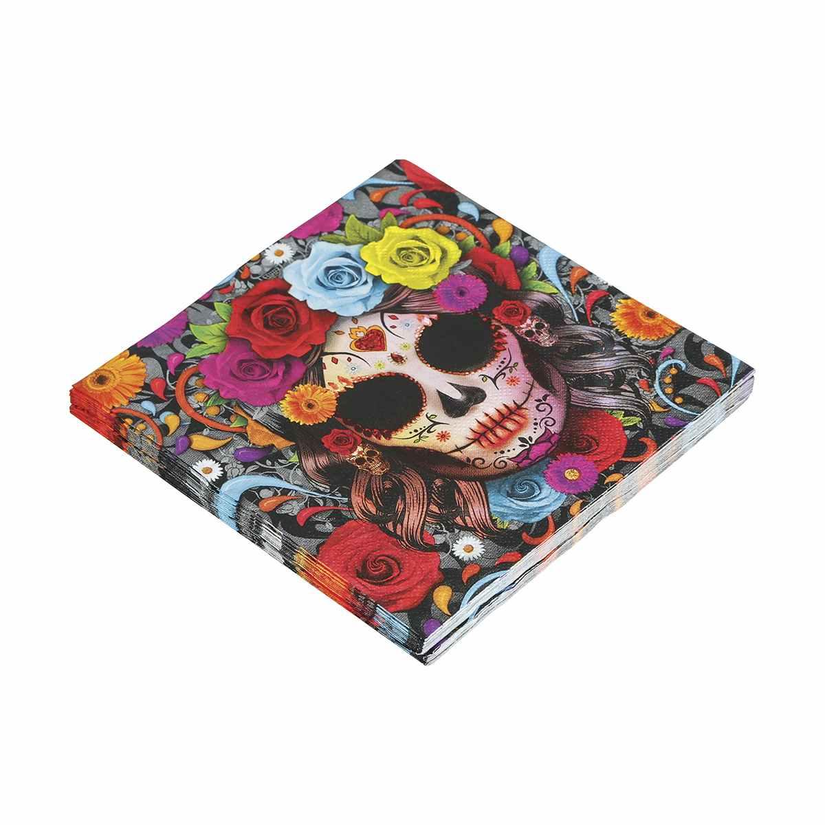 Tovagliolo halloween catrina Set 20 pz