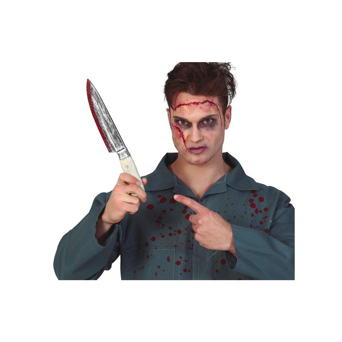 Coltello pvc insanguinato