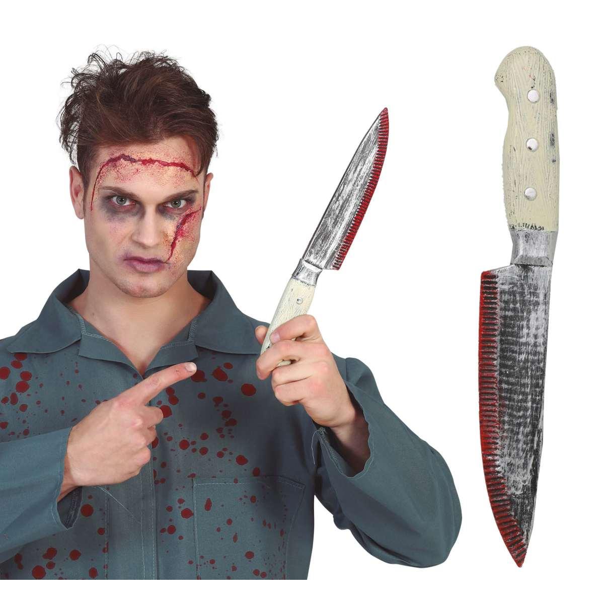 Coltello pvc insanguinato