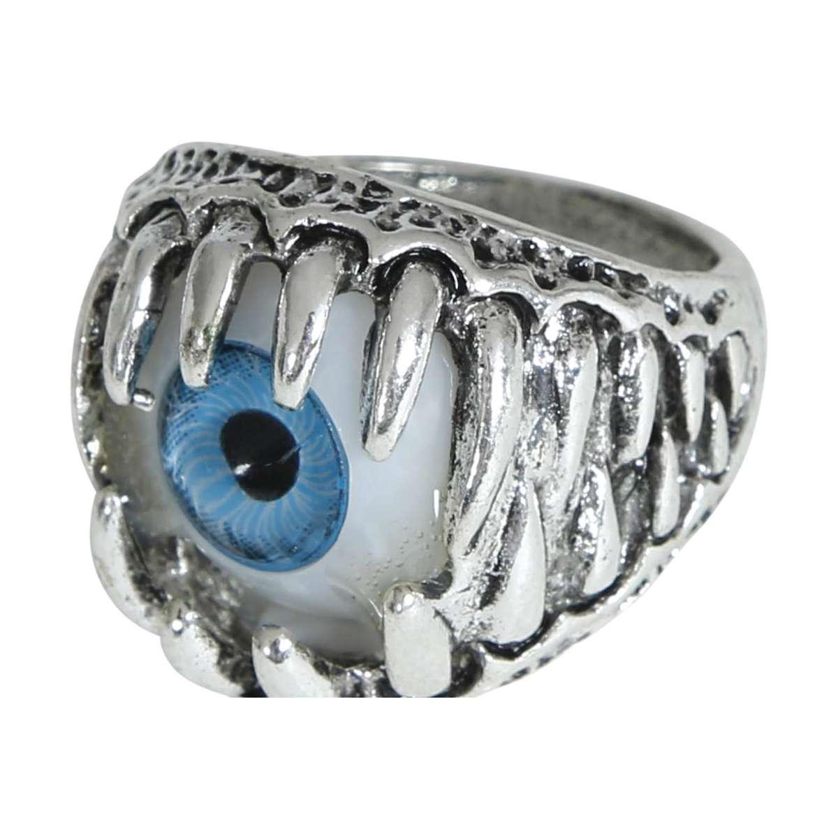 Anello metallo argento occhio