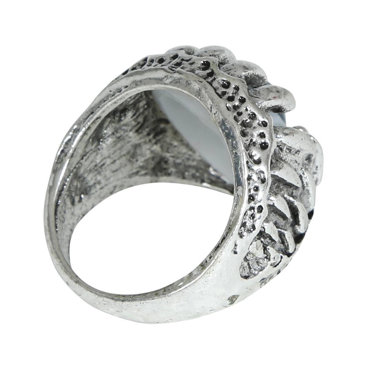 Anello metallo argento occhio