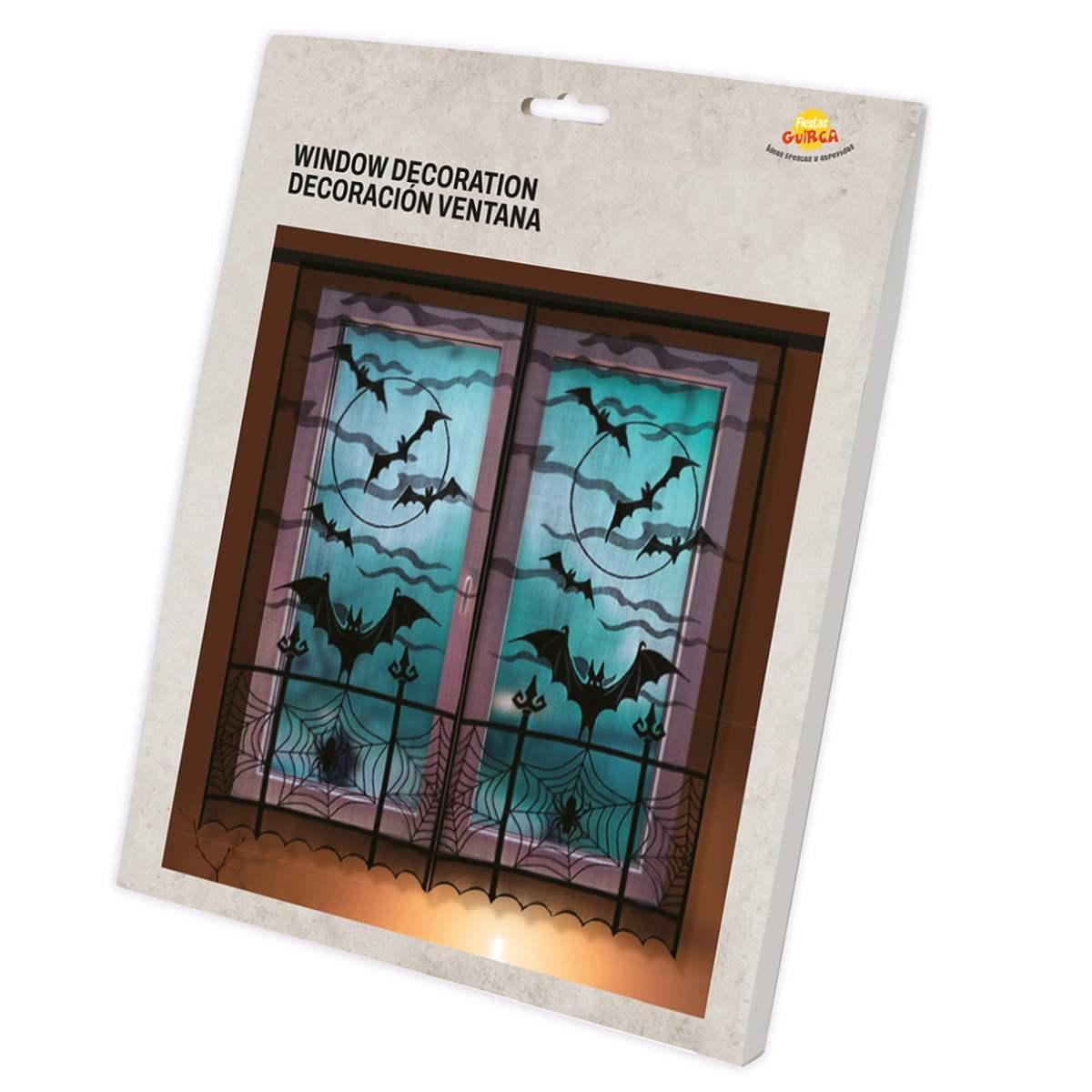Stampa finestra halloween pipistrelli