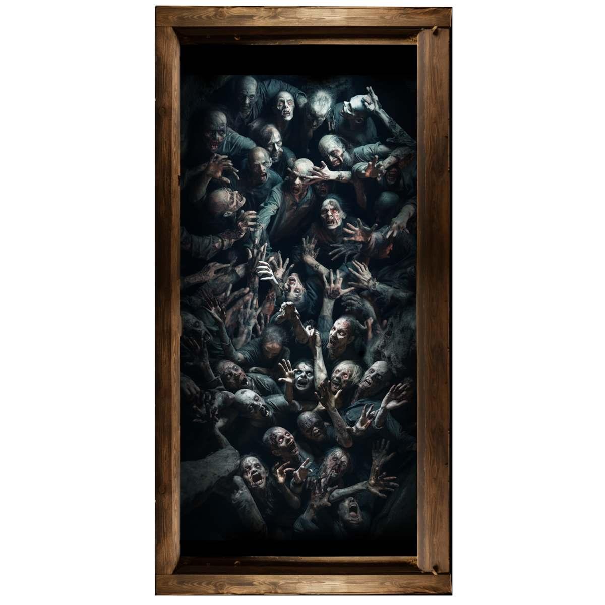 Decorazione halloween adesiva zombie pavimento