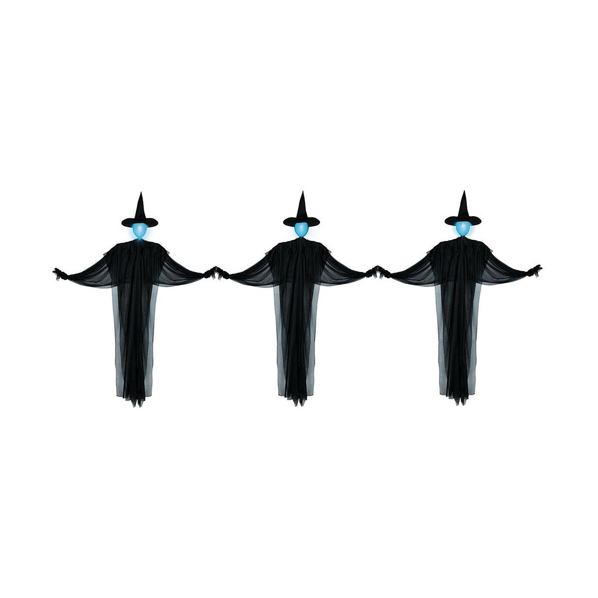 Streghe pvc testa luminosa Set 3 pz