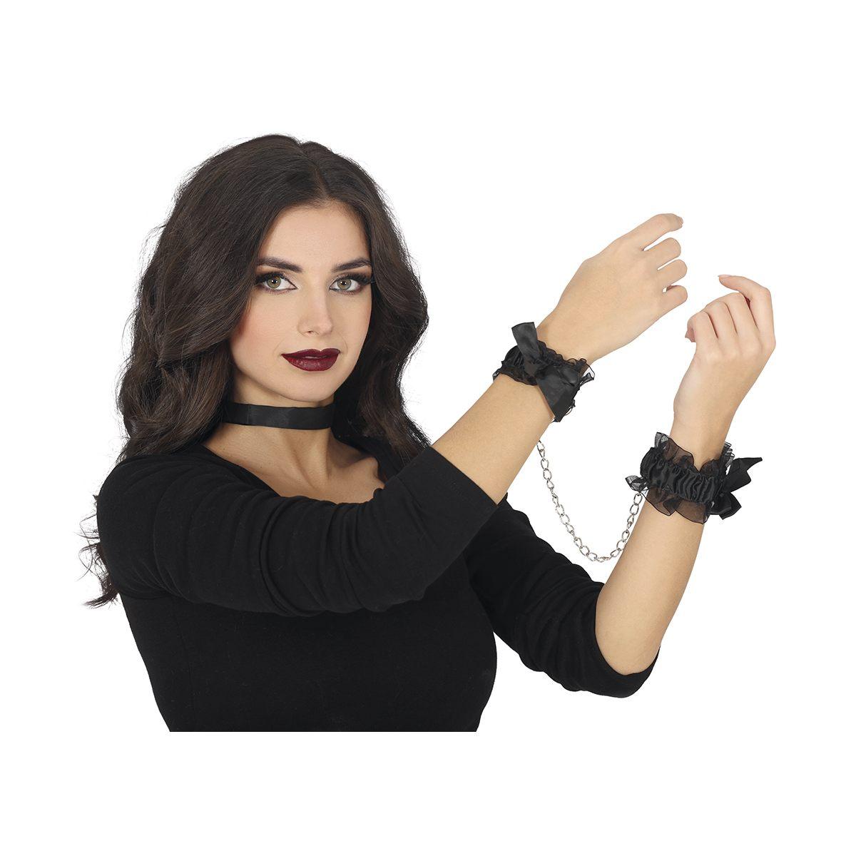 Manette pizzo nero