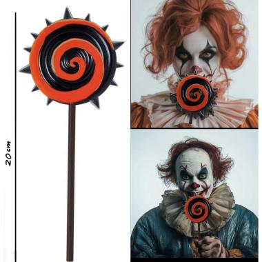 Lecca pvc rosso nero clown