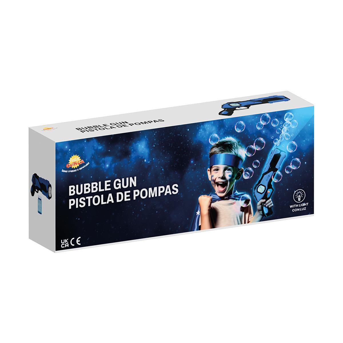 Pistola spara bolle sapone serbatoio batterie modello a
