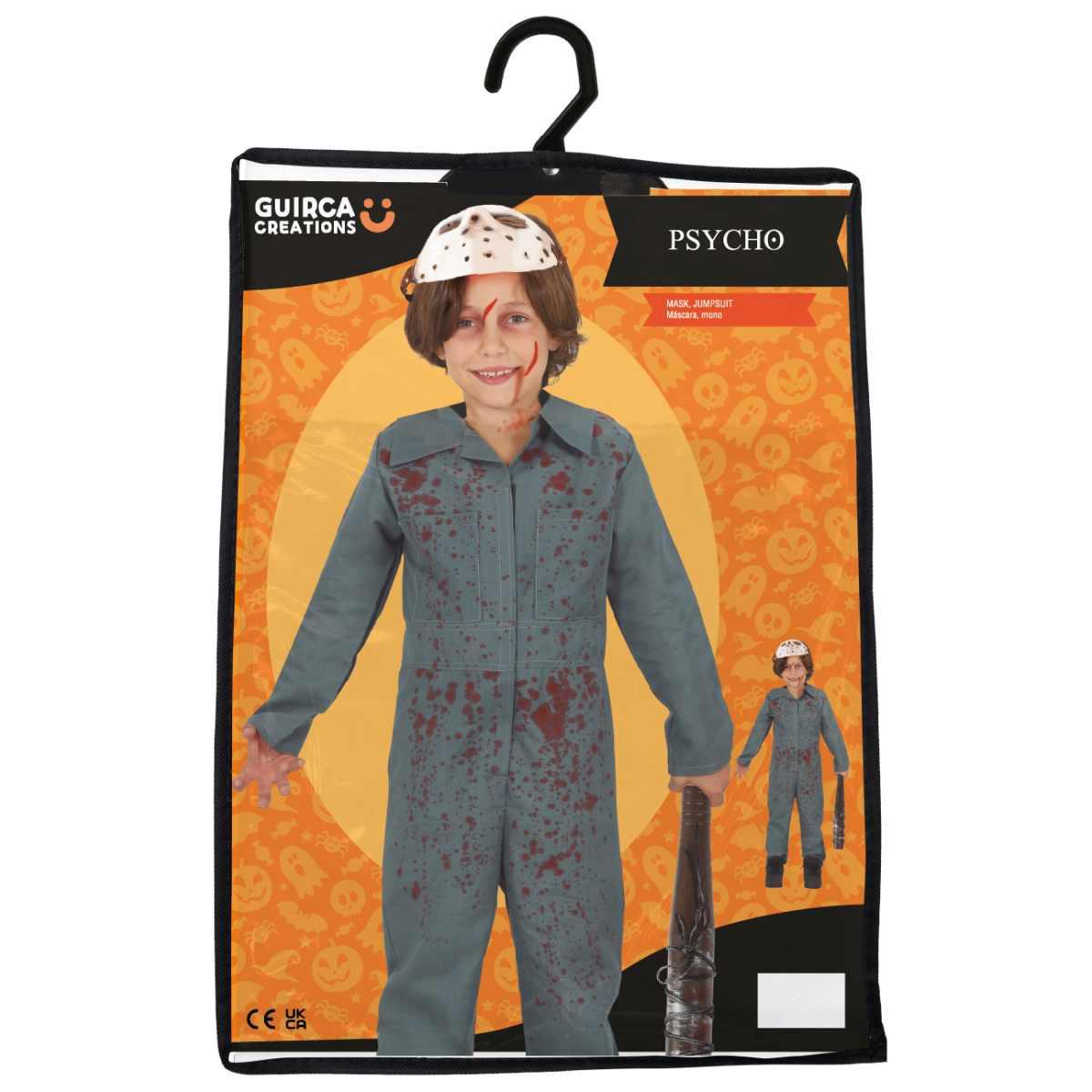 Costume tuta psicopatico maschera