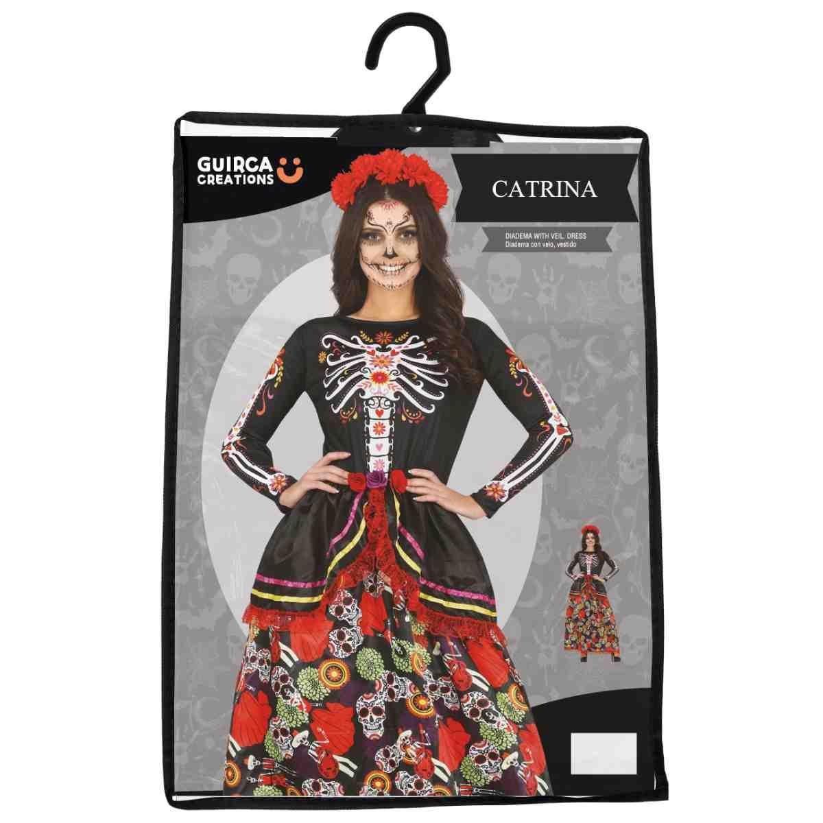 Costume scheletro messicano catrina