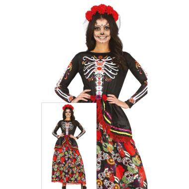 Costume scheletro messicano catrina