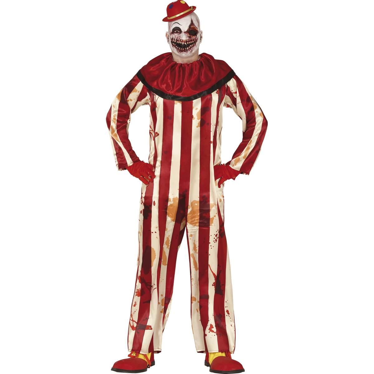 Costume clown strisce modello a