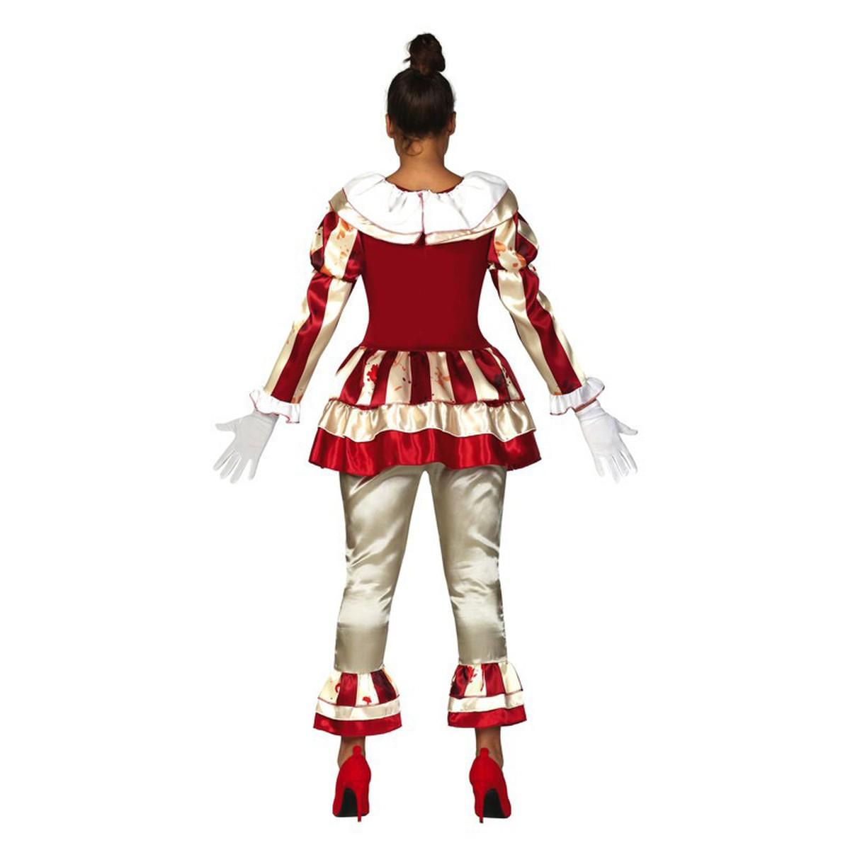 Costume clown strisce modello a