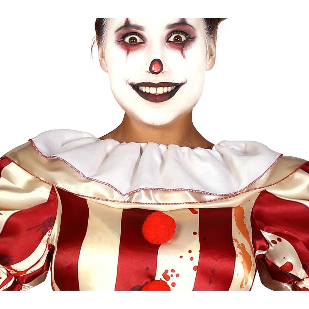 Costume clown strisce modello a