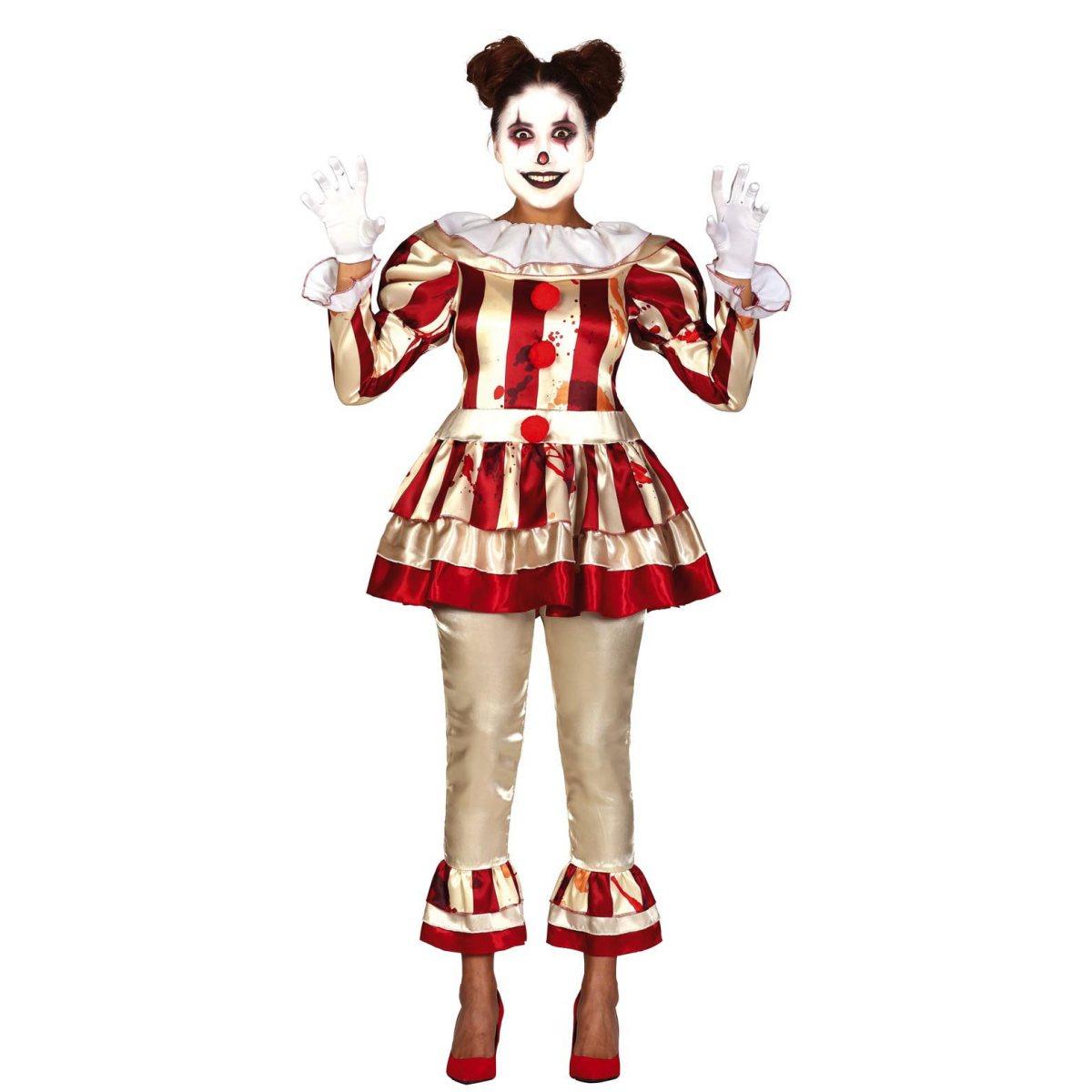 Costume clown strisce modello a