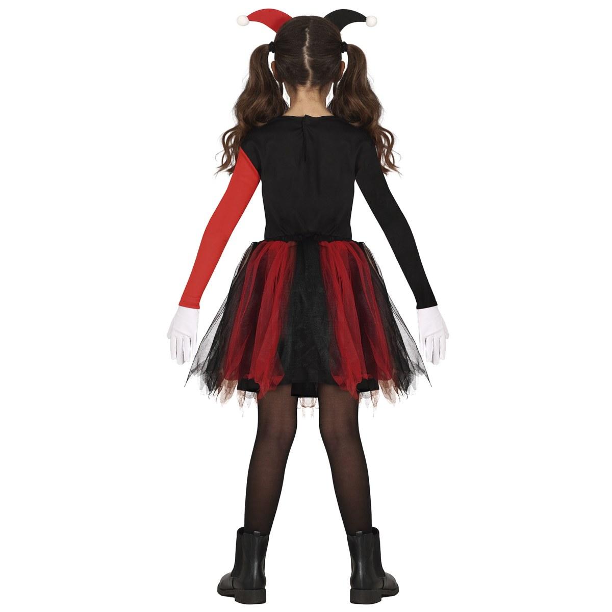 Costume harley quenn nero rosso