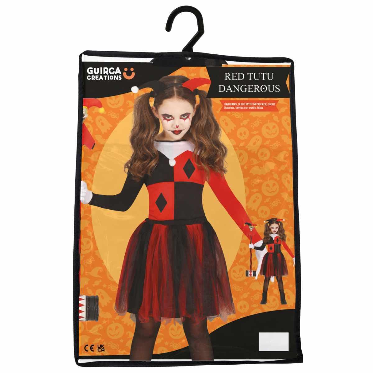 Costume harley quenn nero rosso