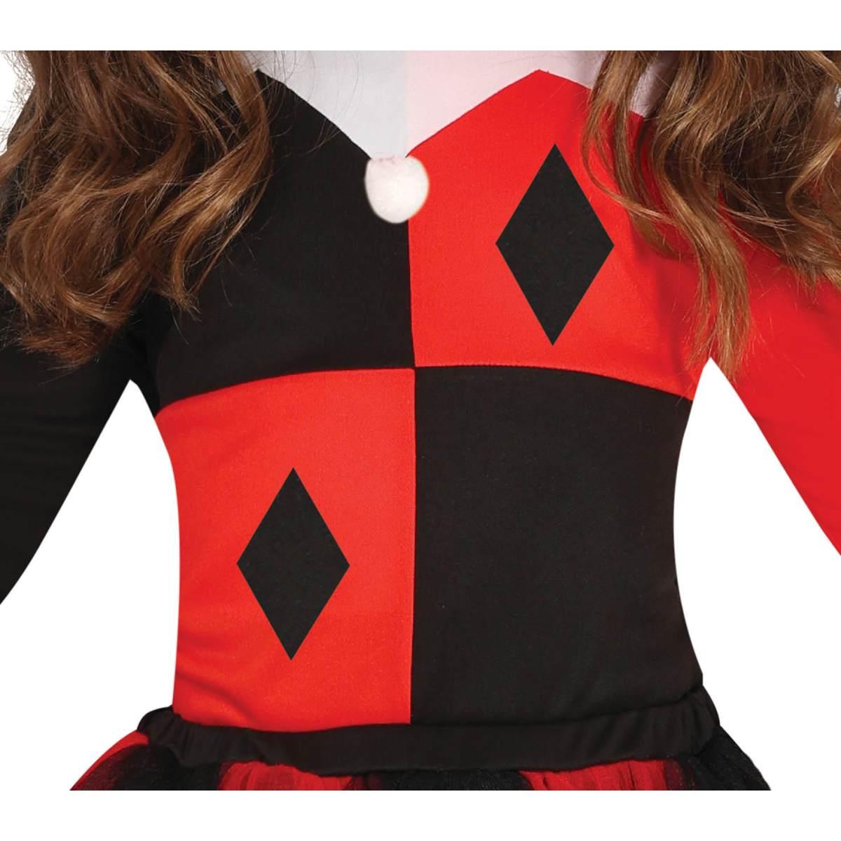 Costume harley quenn nero rosso