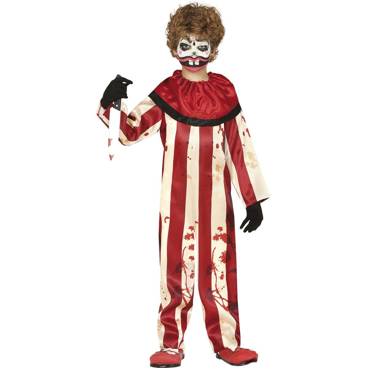 Costume clown strisce modello a