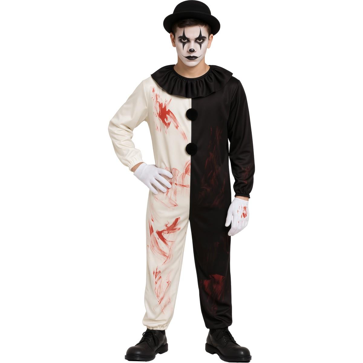 Costume clown terrificante terrifier bianco nero