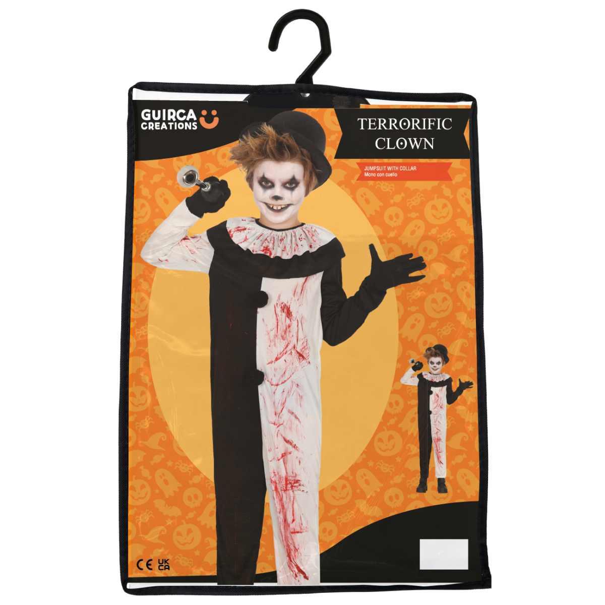 Costume clown terrificante terrifier bianco nero