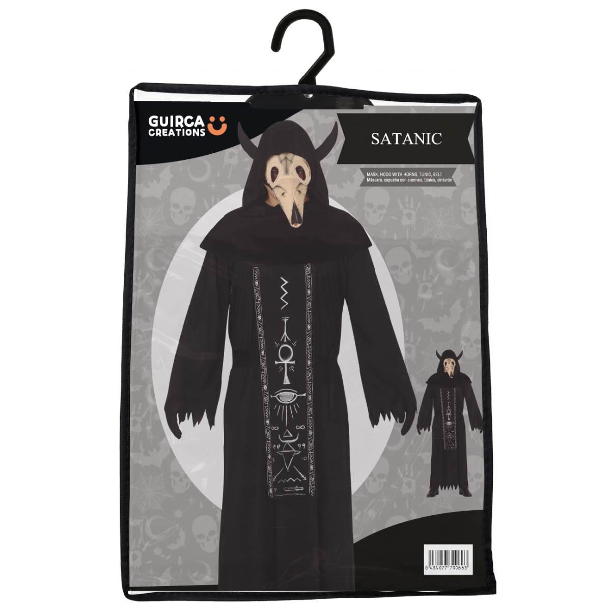 Costume tunica satanica maschera