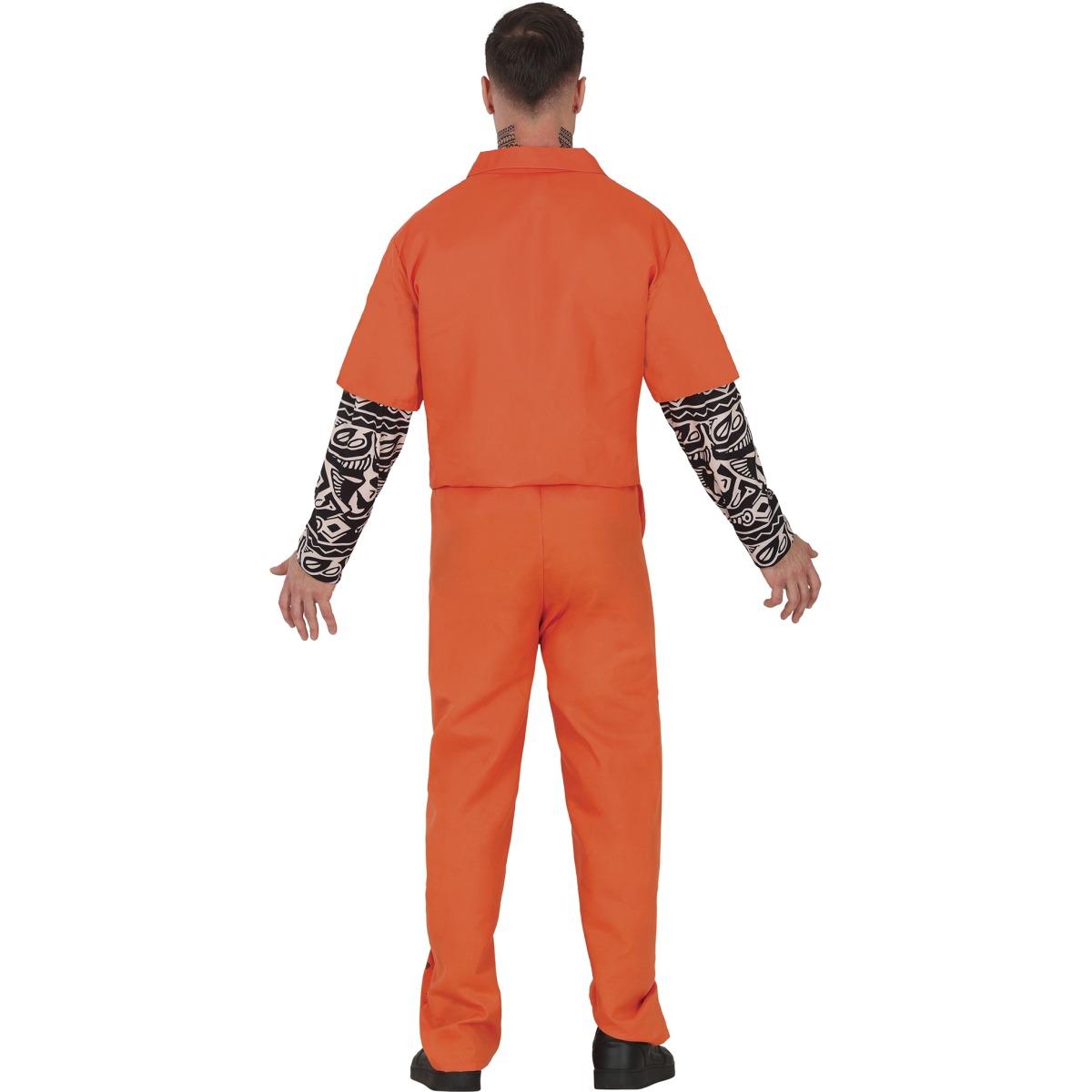 Costume carcerato tuta arancione
