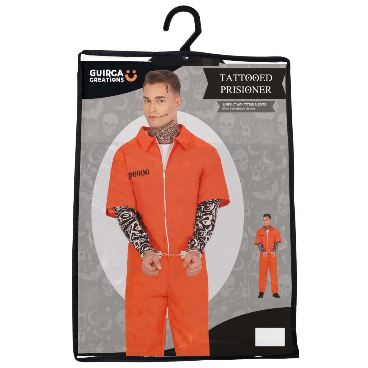 Costume carcerato tuta arancione