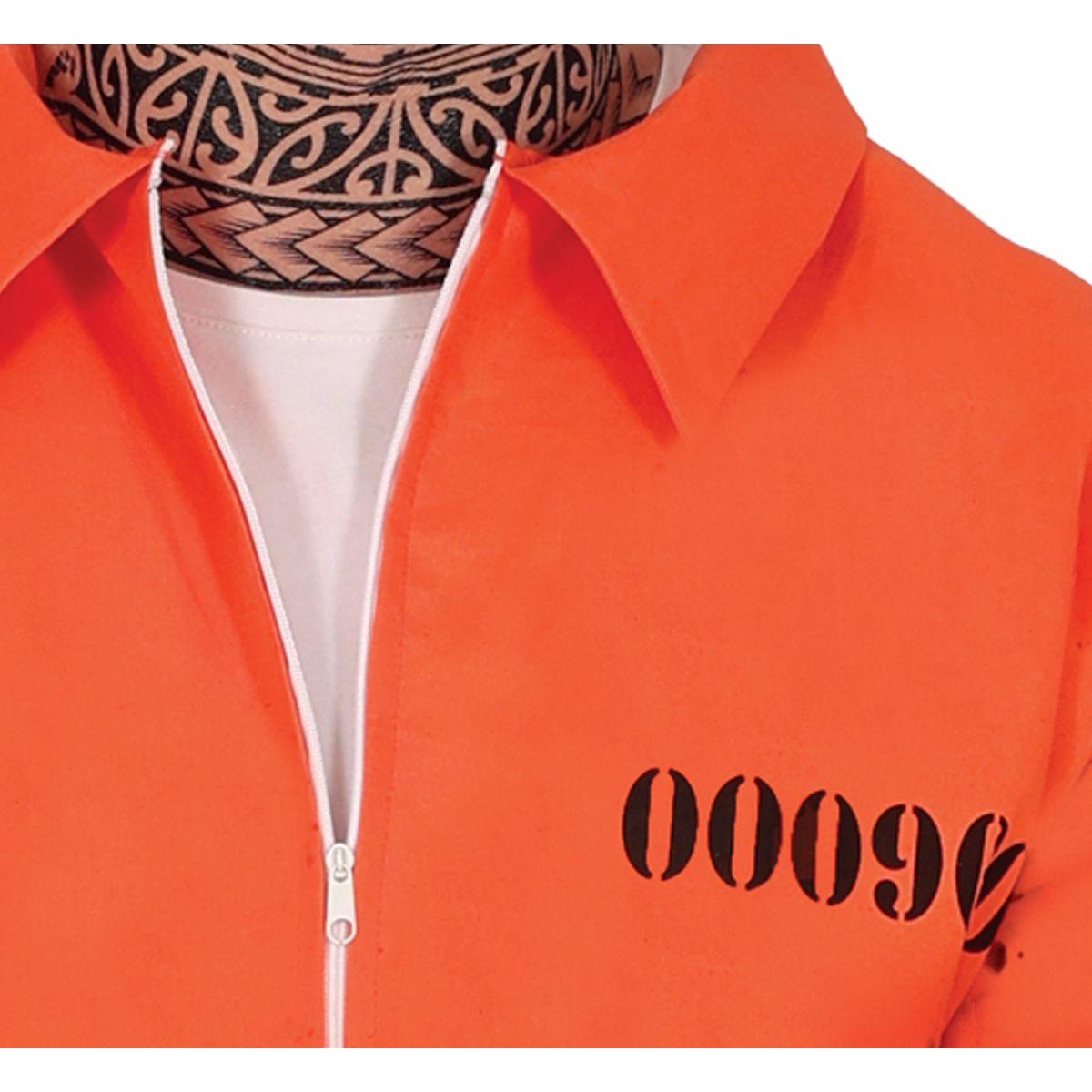 Costume carcerato tuta arancione