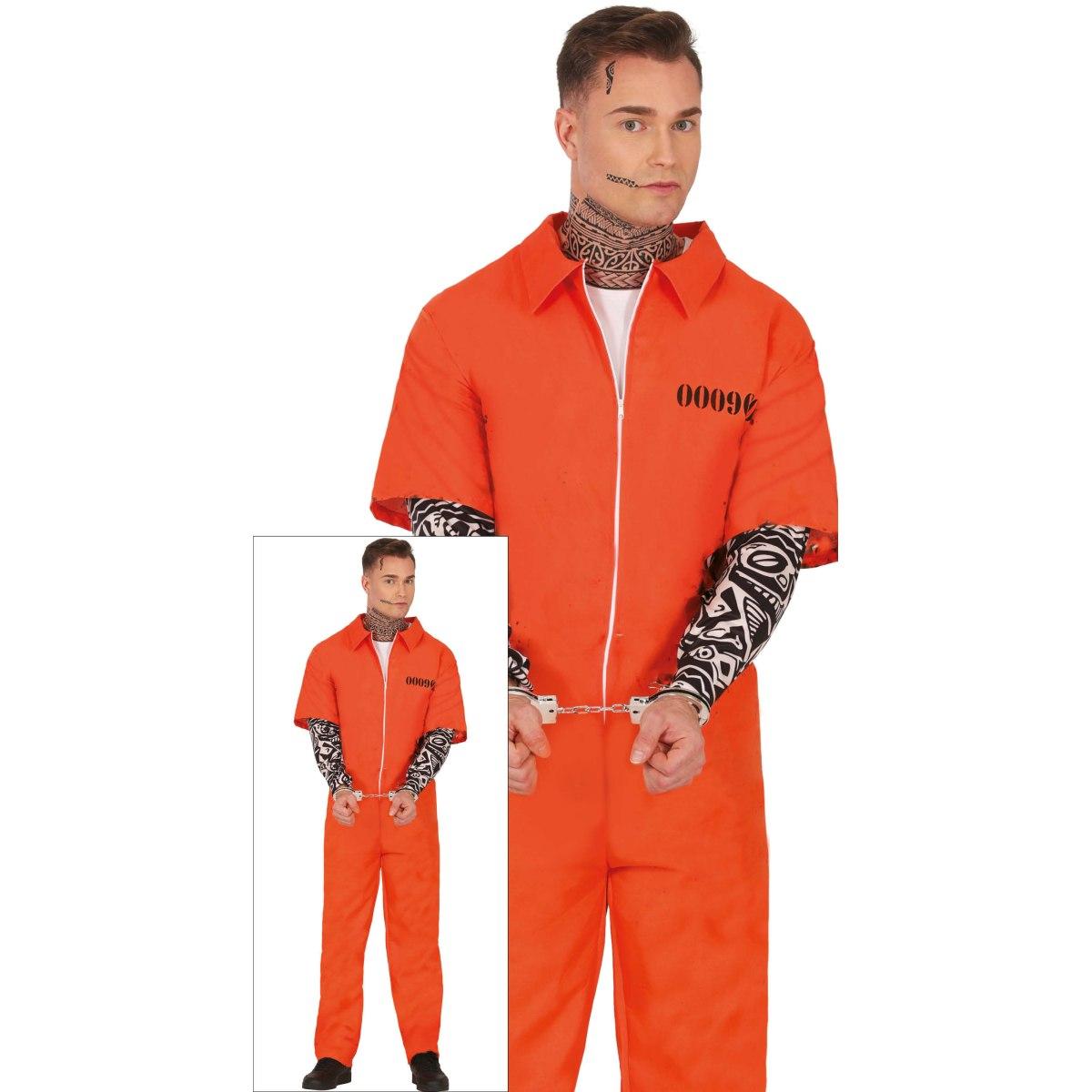 Costume carcerato tuta arancione