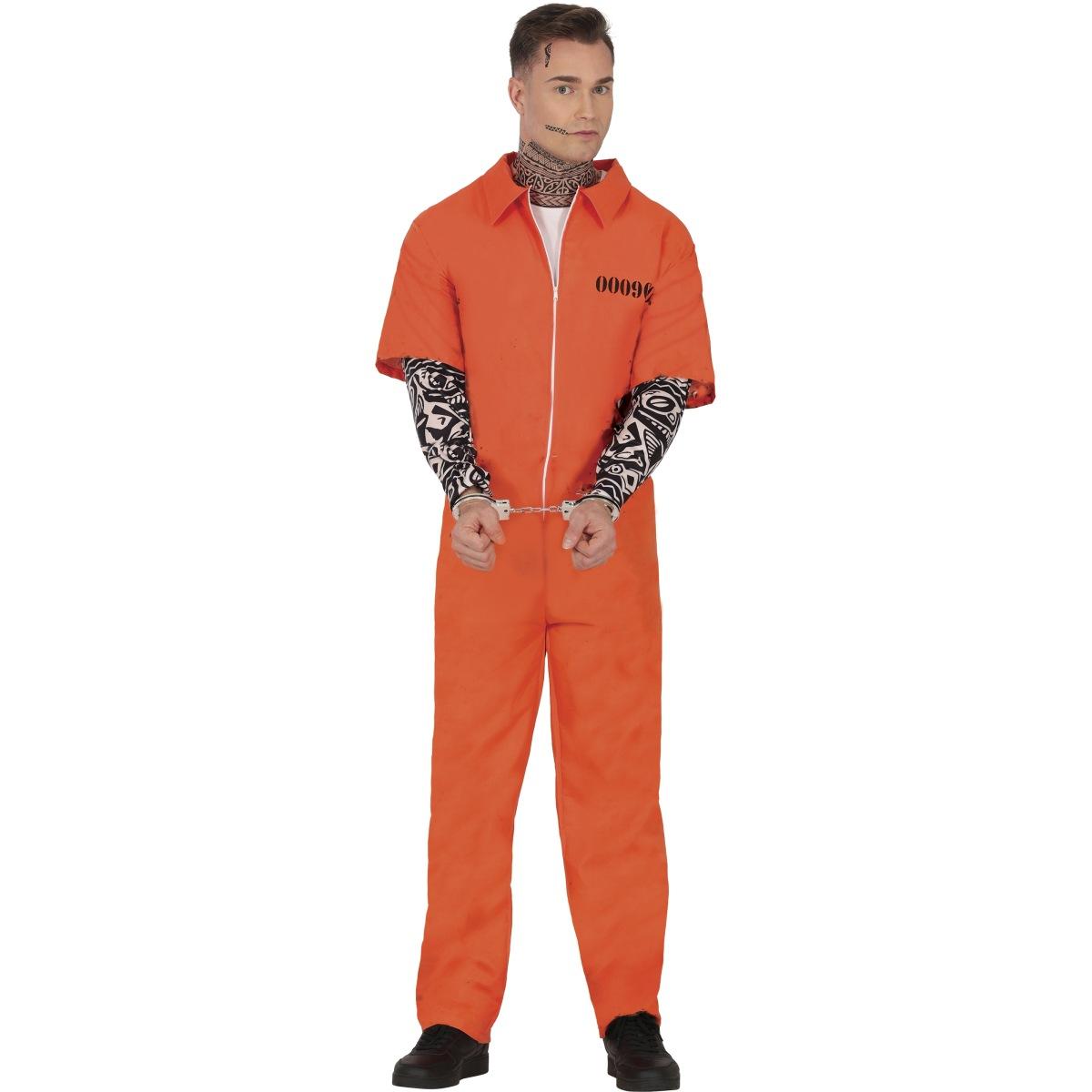 Costume carcerato tuta arancione