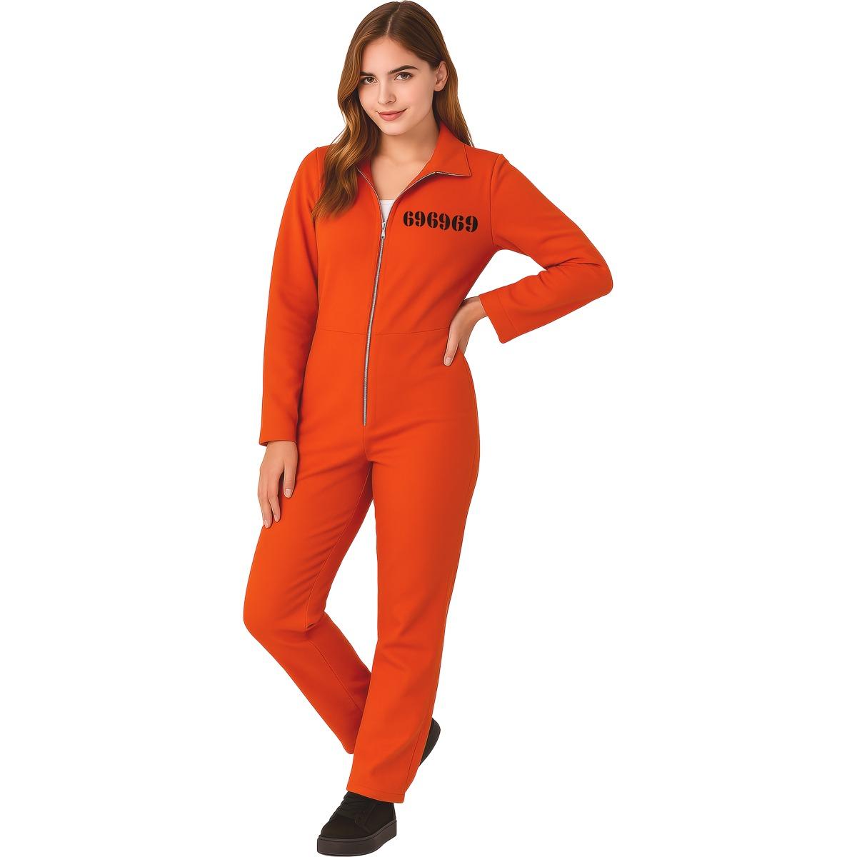 Costume carcerato condannato tuta arancione