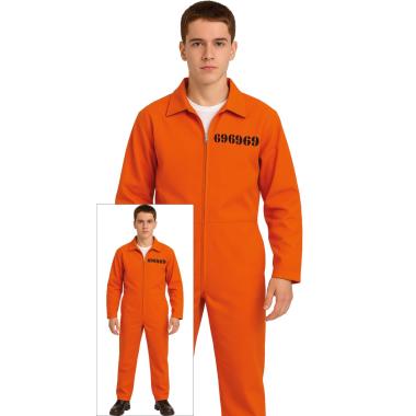 Costume carcerato condannato tuta arancione