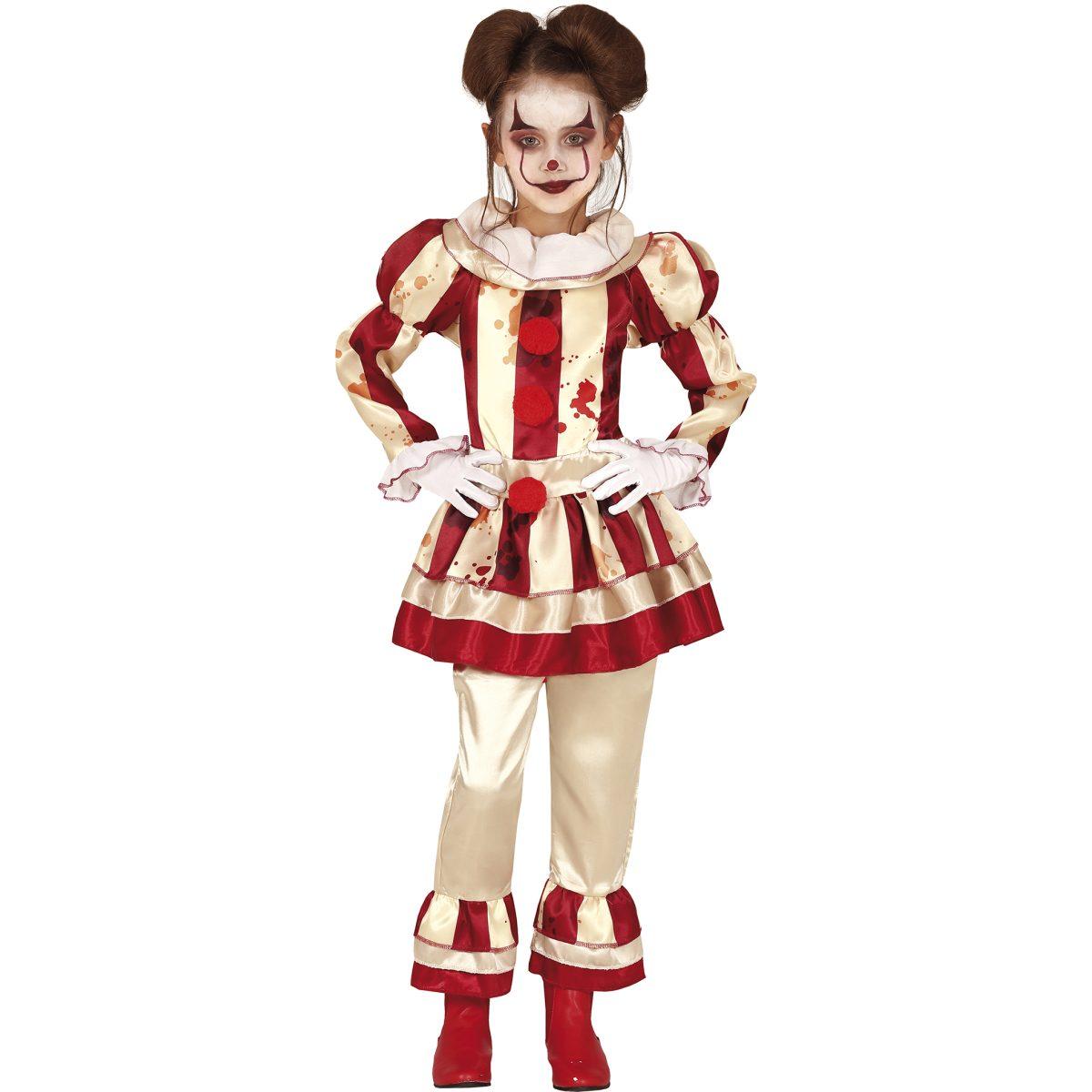 Costume clown strisce modello a