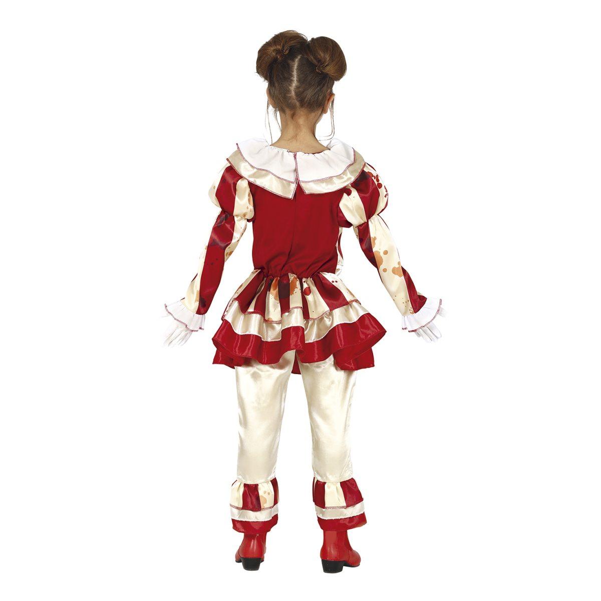 Costume clown strisce modello a