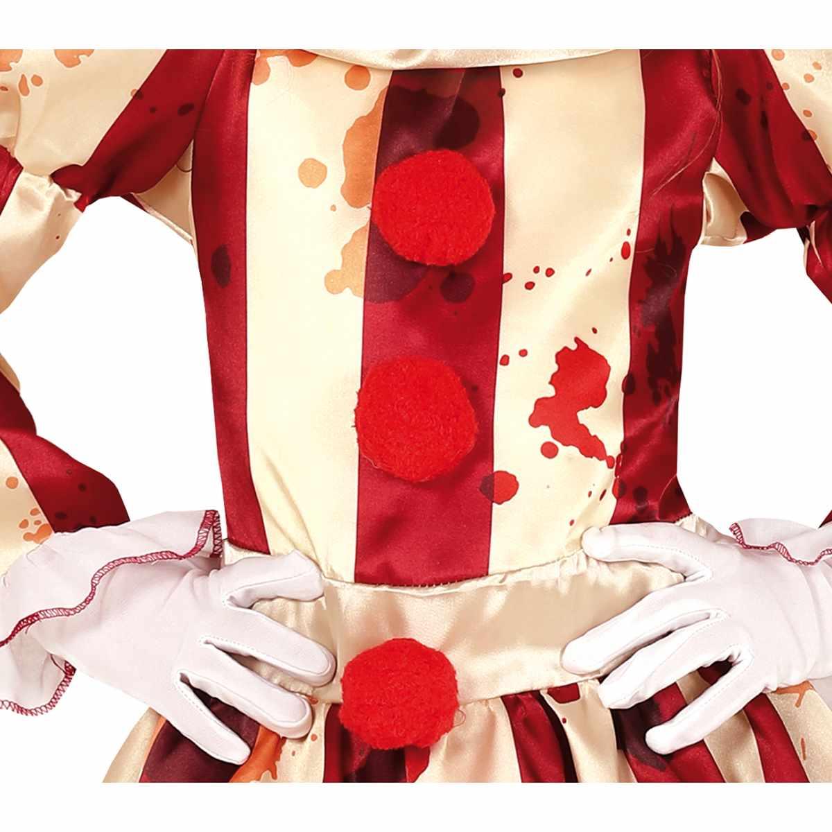Costume clown strisce modello a