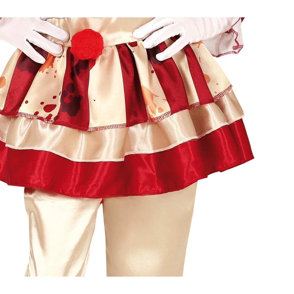 Costume clown strisce modello a