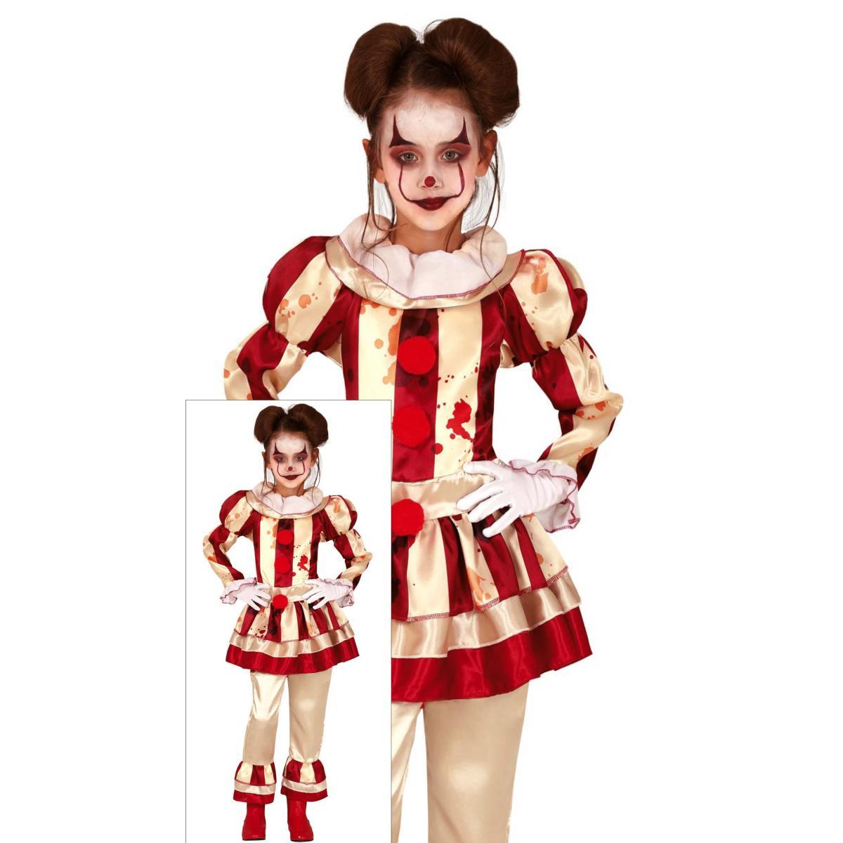 Costume clown strisce modello a