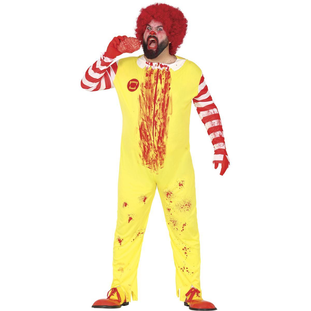 Costume clown hamburger