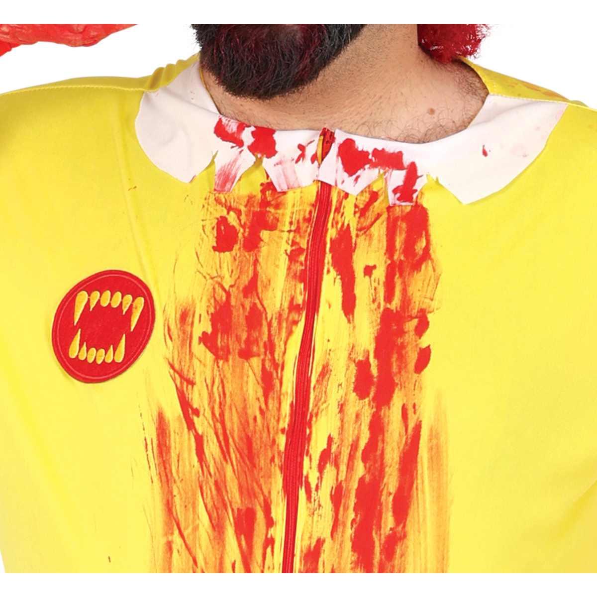 Costume clown hamburger